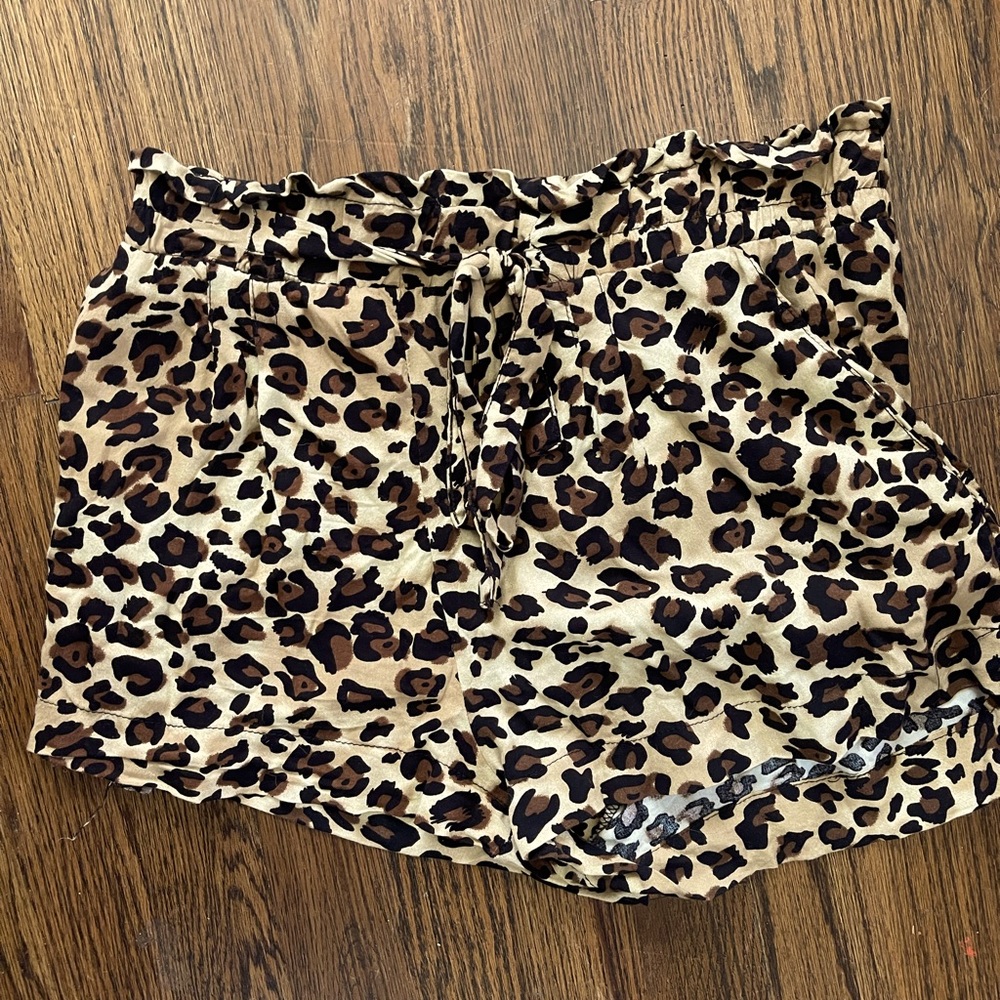 cheetah print boutique shorts